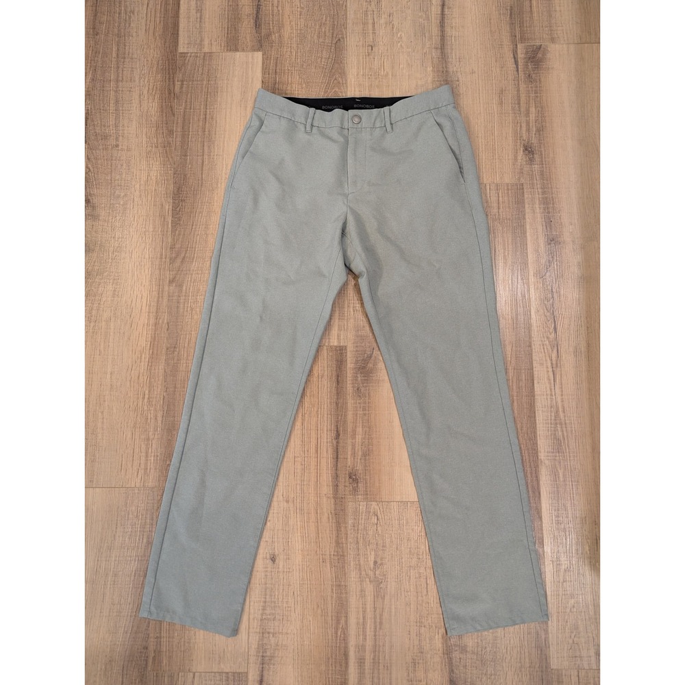 Bonobos Golf Performance Link Pants Mens 32x32 Slim Gray Recycled Polyester